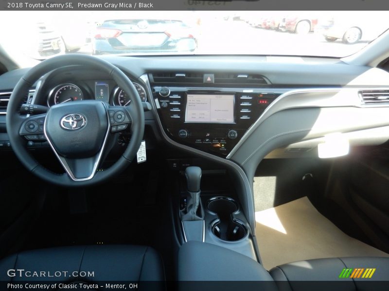 Predawn Gray Mica / Black 2018 Toyota Camry SE