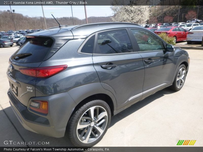 Thunder Gray / Black 2018 Hyundai Kona Limited AWD