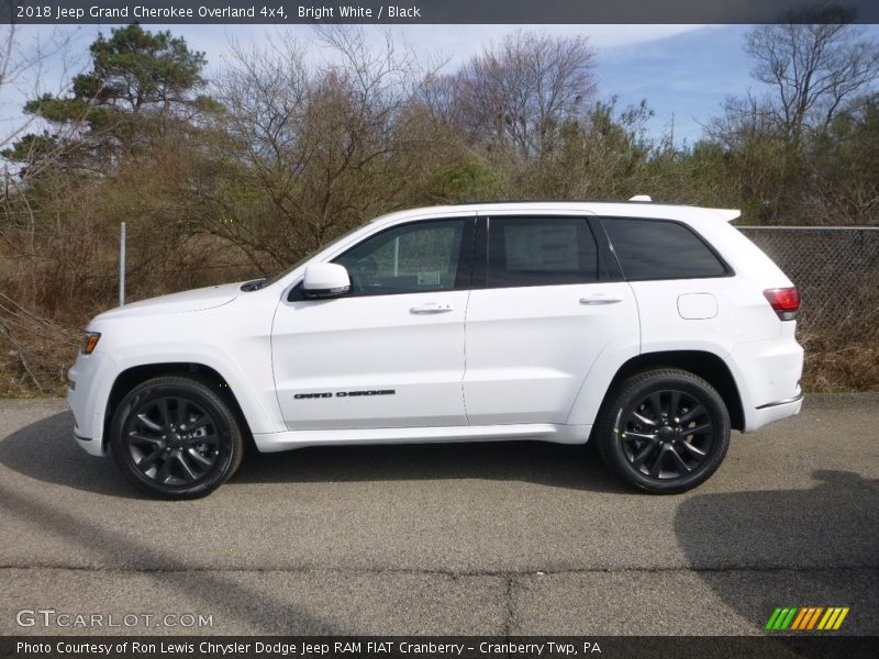 Bright White / Black 2018 Jeep Grand Cherokee Overland 4x4