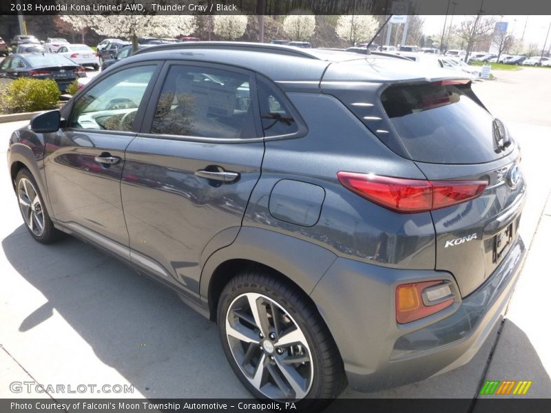 Thunder Gray / Black 2018 Hyundai Kona Limited AWD