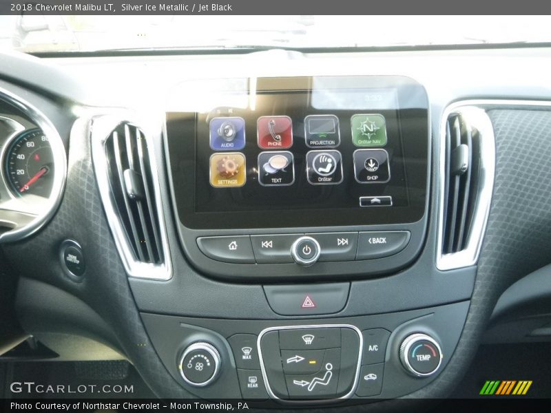 Silver Ice Metallic / Jet Black 2018 Chevrolet Malibu LT