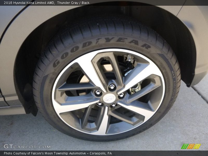 Thunder Gray / Black 2018 Hyundai Kona Limited AWD