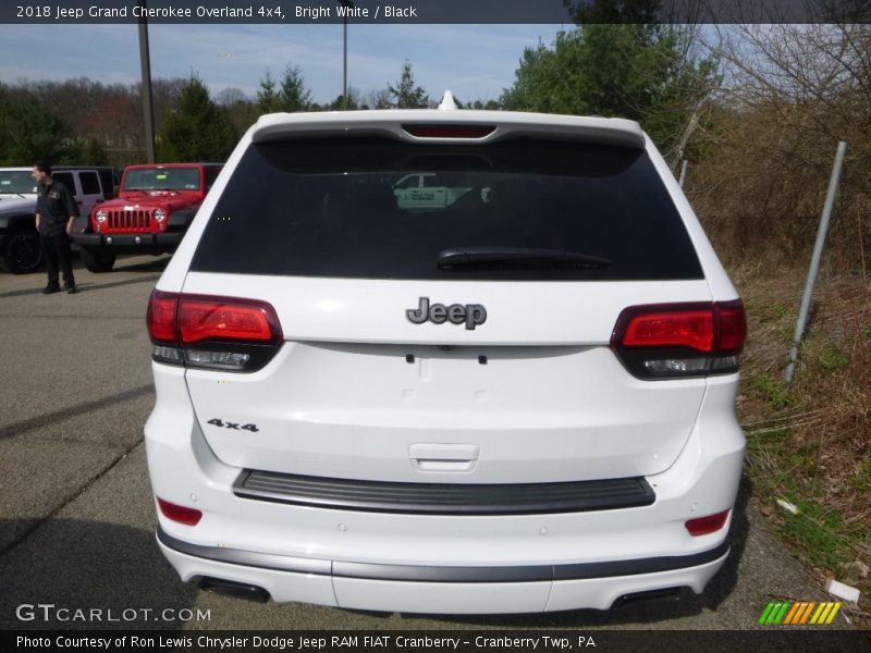 Bright White / Black 2018 Jeep Grand Cherokee Overland 4x4
