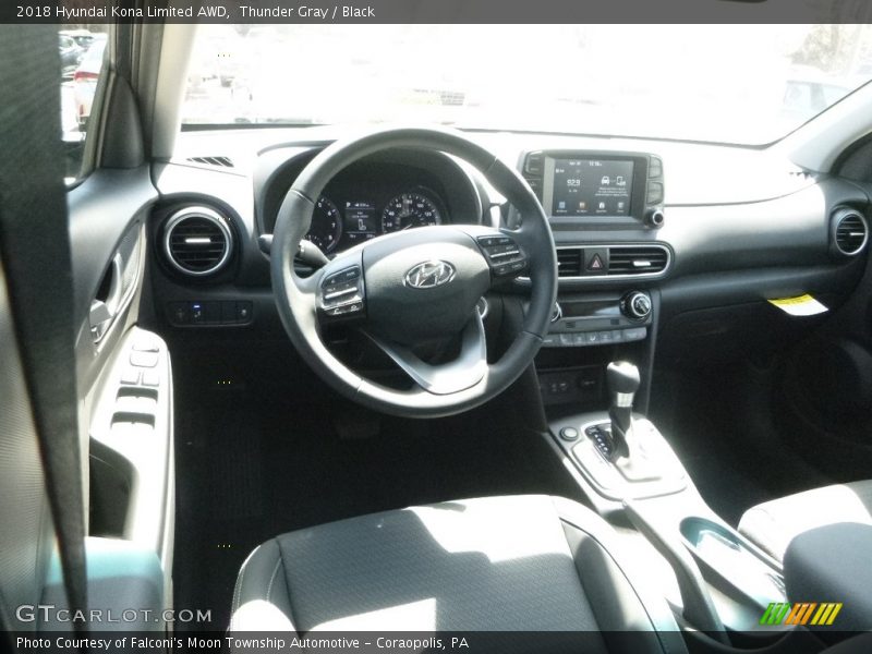 Thunder Gray / Black 2018 Hyundai Kona Limited AWD