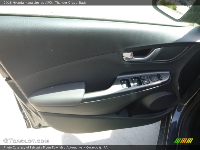 Thunder Gray / Black 2018 Hyundai Kona Limited AWD