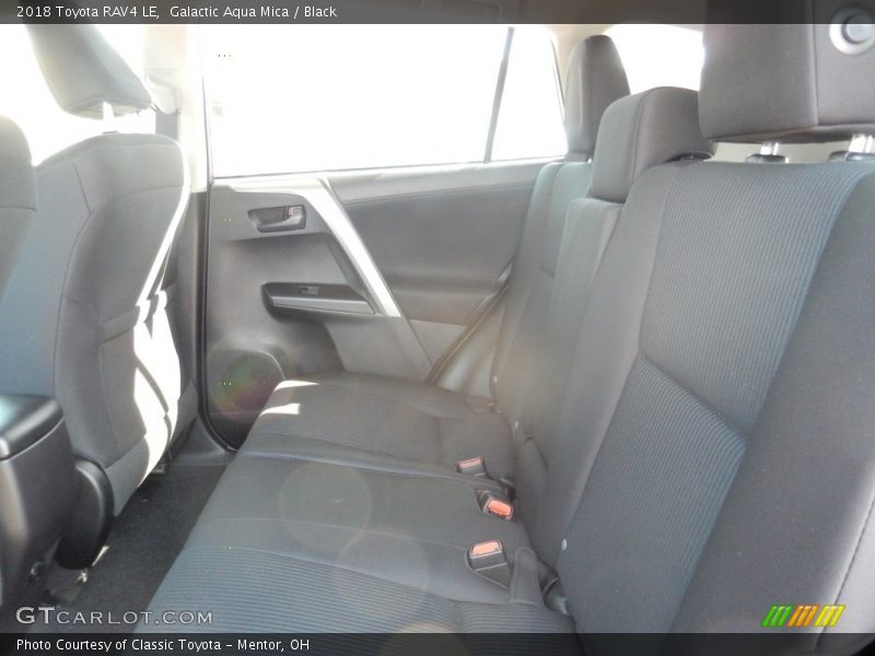 Galactic Aqua Mica / Black 2018 Toyota RAV4 LE