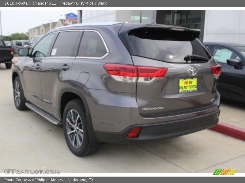 Predawn Gray Mica / Black 2018 Toyota Highlander XLE
