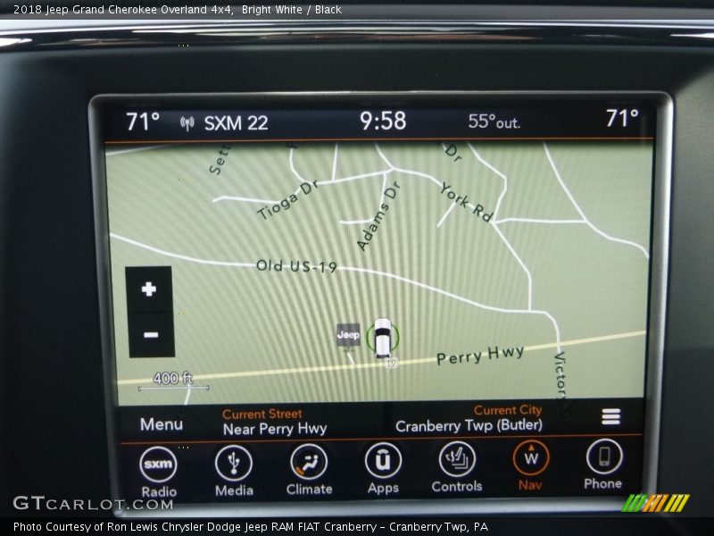 Bright White / Black 2018 Jeep Grand Cherokee Overland 4x4