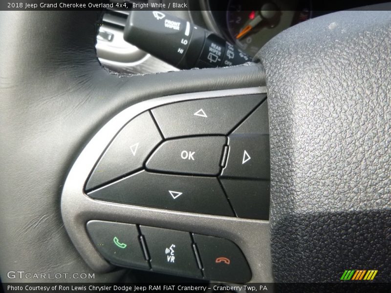 Bright White / Black 2018 Jeep Grand Cherokee Overland 4x4