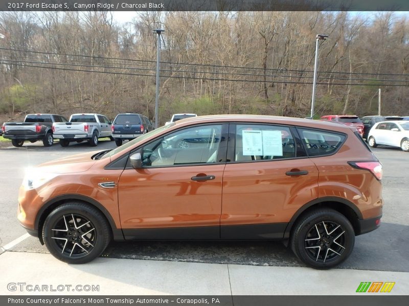 Canyon Ridge / Charcoal Black 2017 Ford Escape S