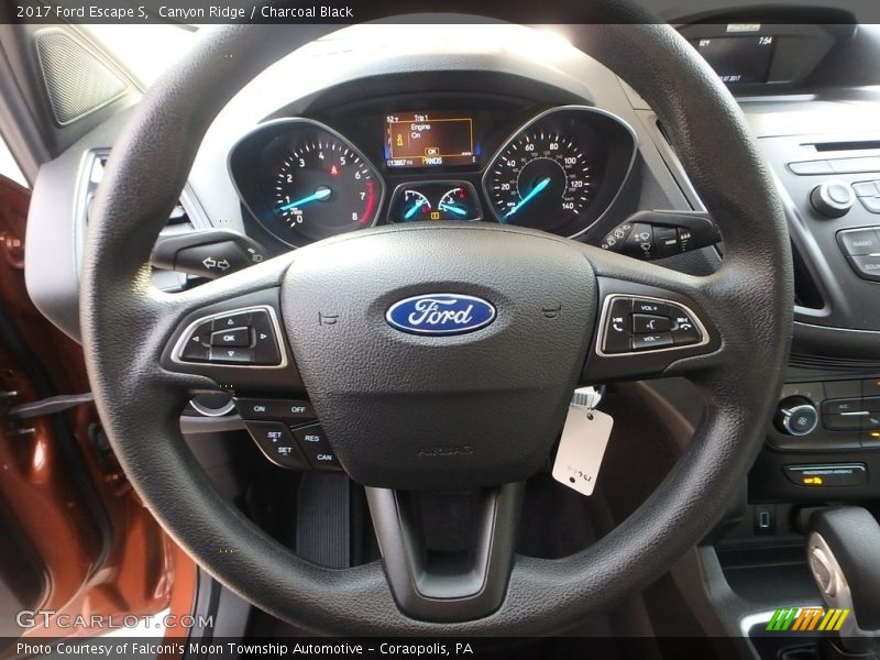 Canyon Ridge / Charcoal Black 2017 Ford Escape S