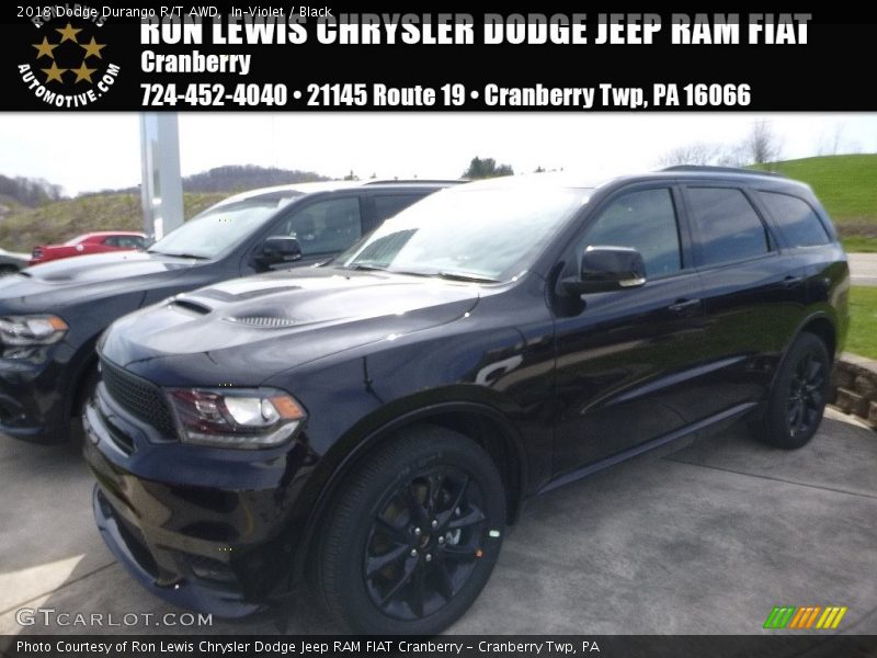 In–Violet / Black 2018 Dodge Durango R/T AWD