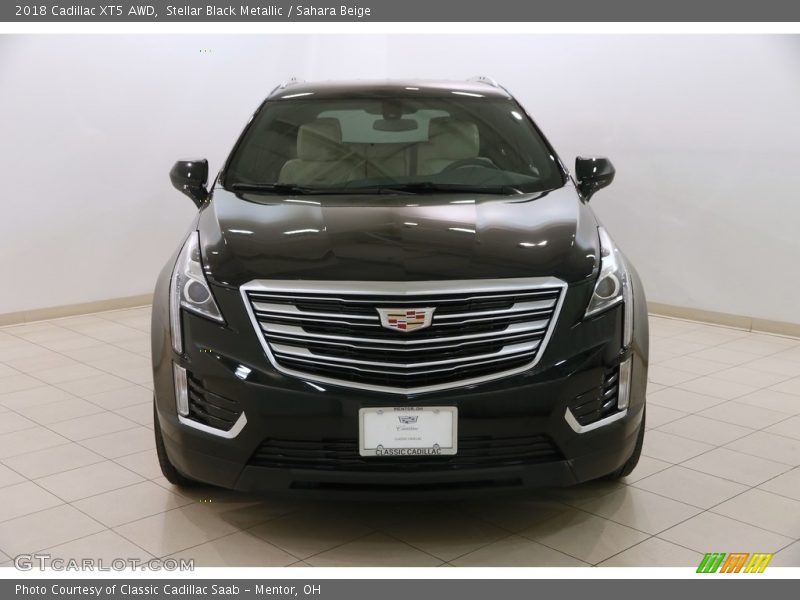 Stellar Black Metallic / Sahara Beige 2018 Cadillac XT5 AWD