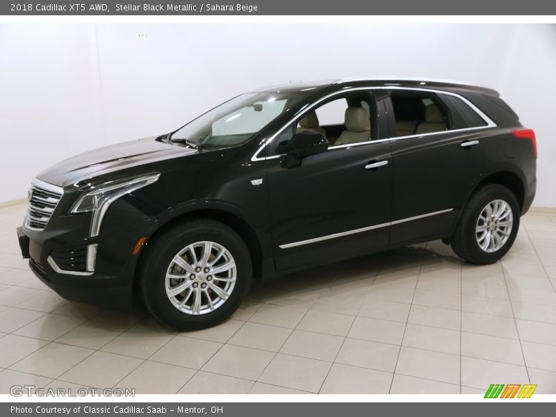 Stellar Black Metallic / Sahara Beige 2018 Cadillac XT5 AWD