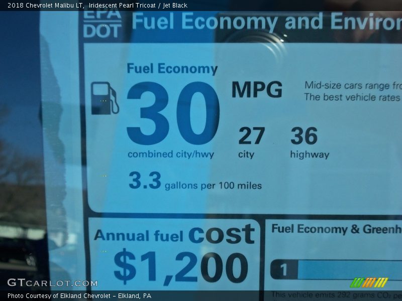 Iridescent Pearl Tricoat / Jet Black 2018 Chevrolet Malibu LT