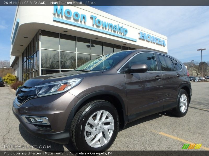 Urban Titanium Metallic / Black 2016 Honda CR-V EX AWD