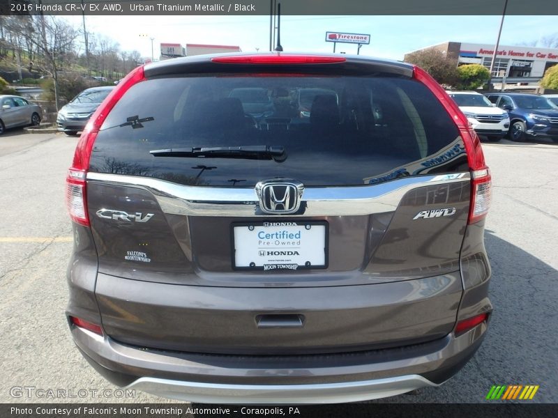 Urban Titanium Metallic / Black 2016 Honda CR-V EX AWD