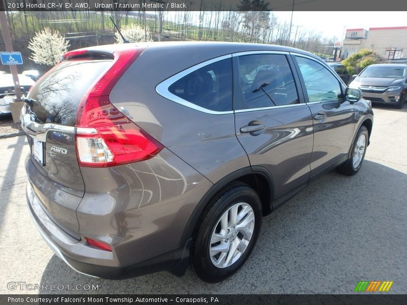 Urban Titanium Metallic / Black 2016 Honda CR-V EX AWD