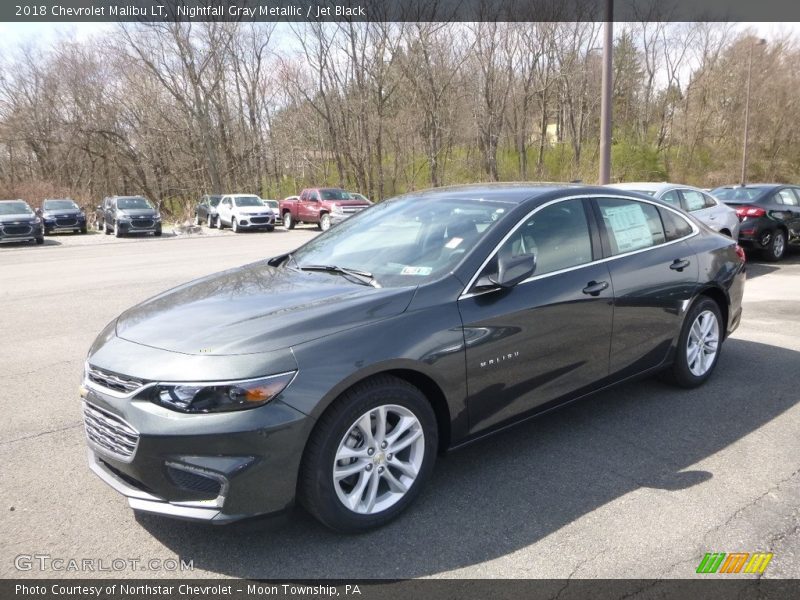 Nightfall Gray Metallic / Jet Black 2018 Chevrolet Malibu LT