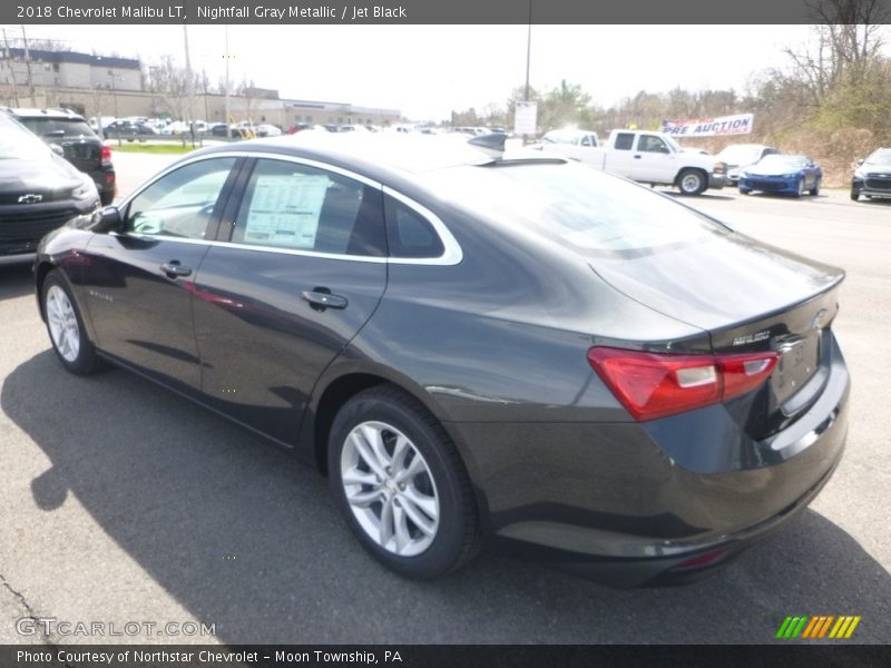 Nightfall Gray Metallic / Jet Black 2018 Chevrolet Malibu LT