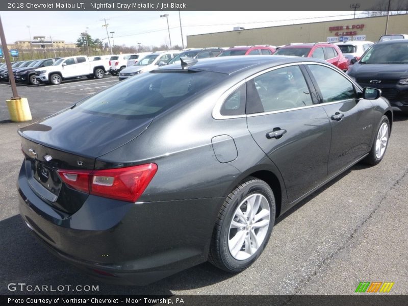 Nightfall Gray Metallic / Jet Black 2018 Chevrolet Malibu LT