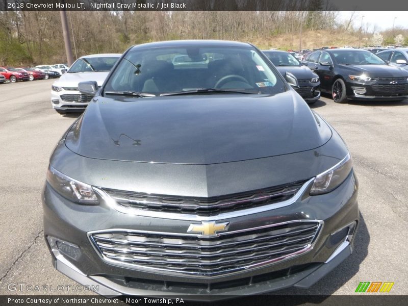 Nightfall Gray Metallic / Jet Black 2018 Chevrolet Malibu LT