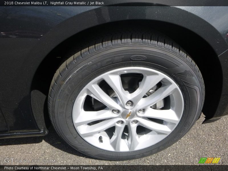 Nightfall Gray Metallic / Jet Black 2018 Chevrolet Malibu LT