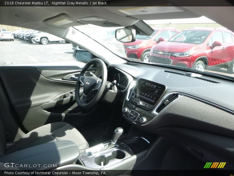 Nightfall Gray Metallic / Jet Black 2018 Chevrolet Malibu LT