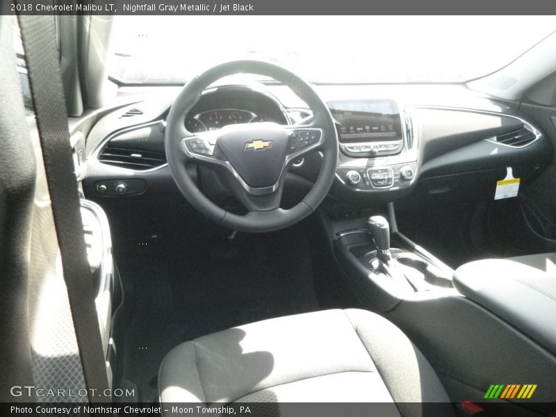 Nightfall Gray Metallic / Jet Black 2018 Chevrolet Malibu LT