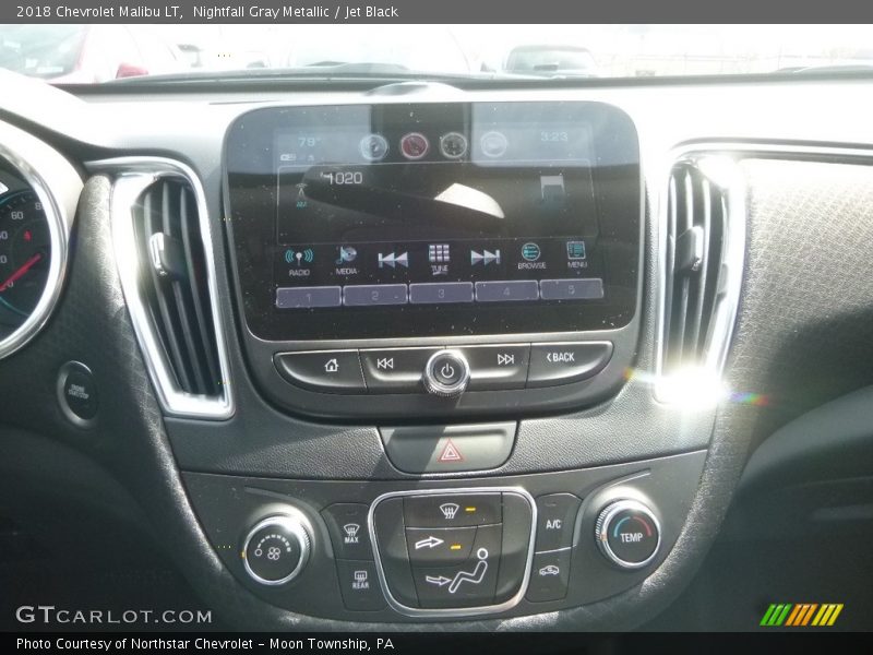Nightfall Gray Metallic / Jet Black 2018 Chevrolet Malibu LT