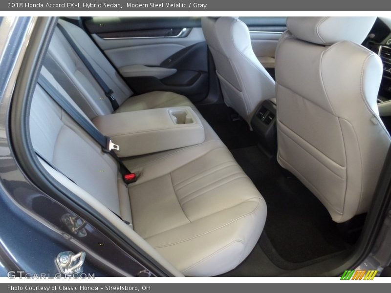 Modern Steel Metallic / Gray 2018 Honda Accord EX-L Hybrid Sedan