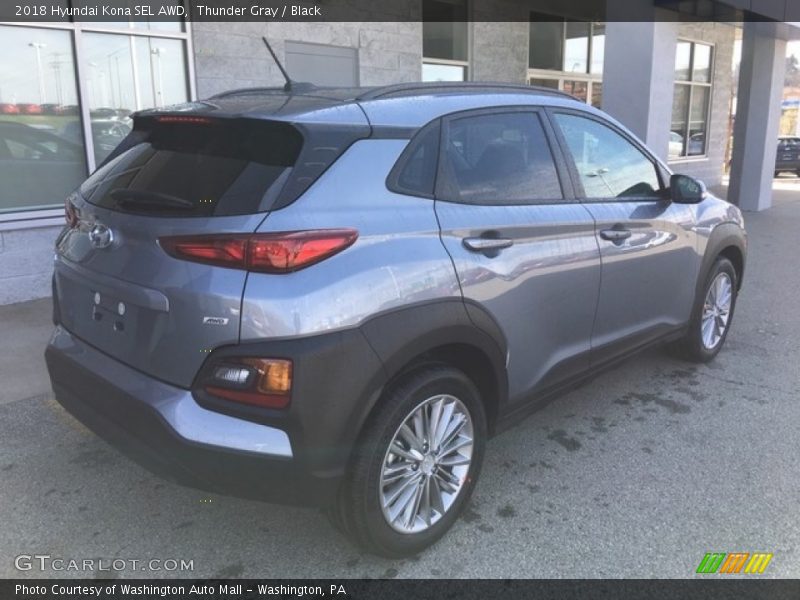 Thunder Gray / Black 2018 Hyundai Kona SEL AWD