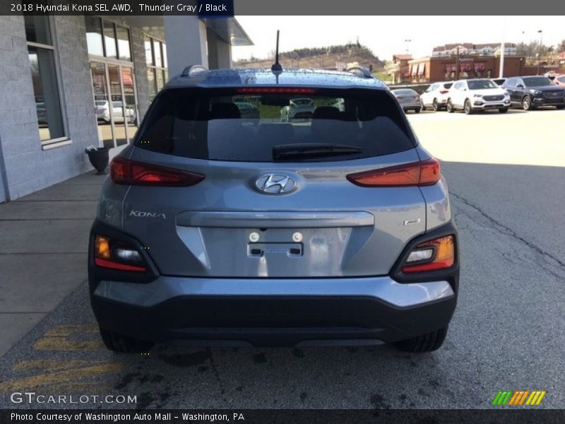Thunder Gray / Black 2018 Hyundai Kona SEL AWD