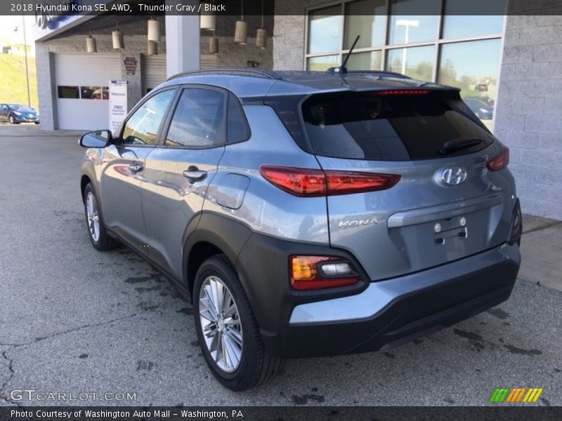 Thunder Gray / Black 2018 Hyundai Kona SEL AWD
