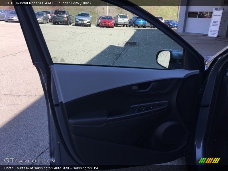 Thunder Gray / Black 2018 Hyundai Kona SEL AWD
