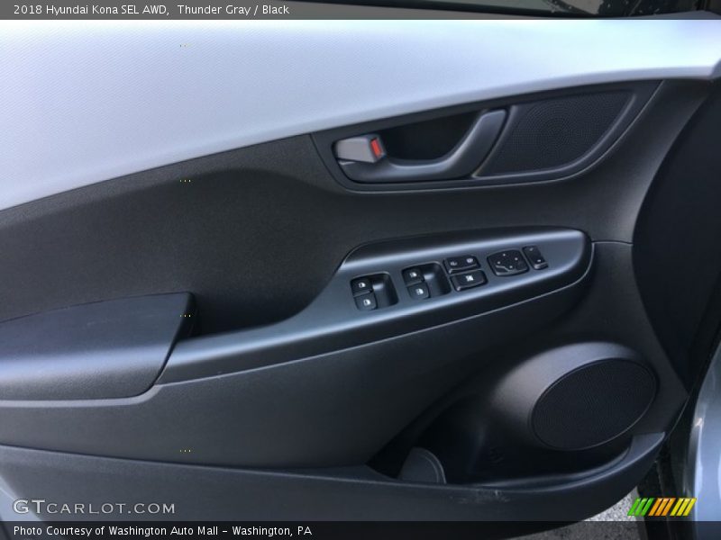 Thunder Gray / Black 2018 Hyundai Kona SEL AWD