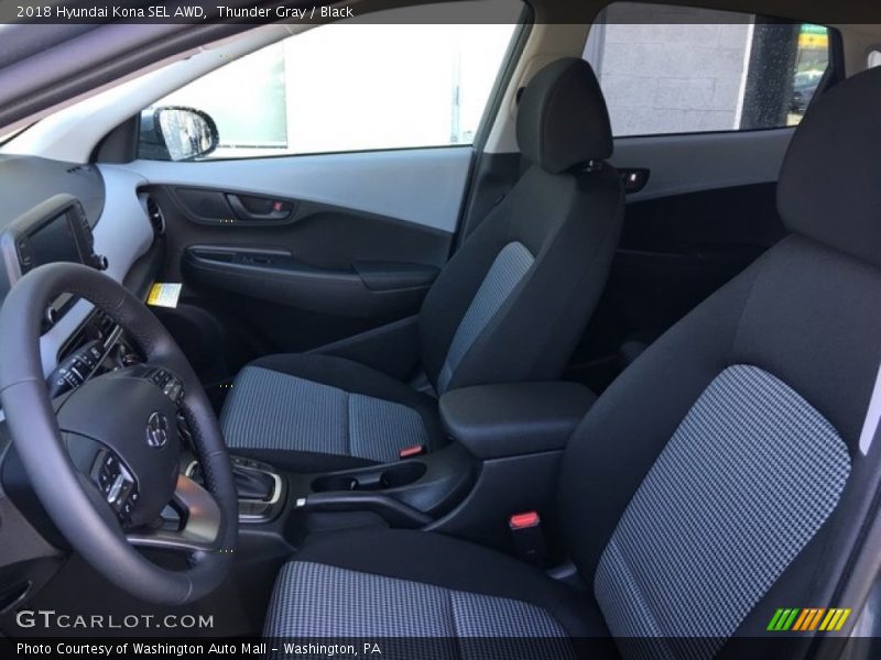 Thunder Gray / Black 2018 Hyundai Kona SEL AWD