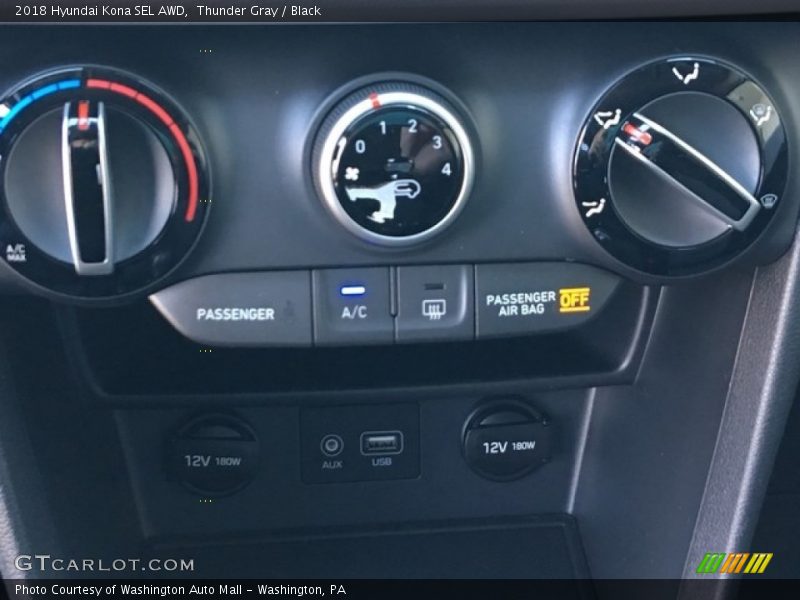 Thunder Gray / Black 2018 Hyundai Kona SEL AWD