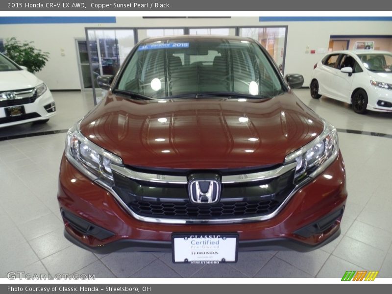 Copper Sunset Pearl / Black 2015 Honda CR-V LX AWD