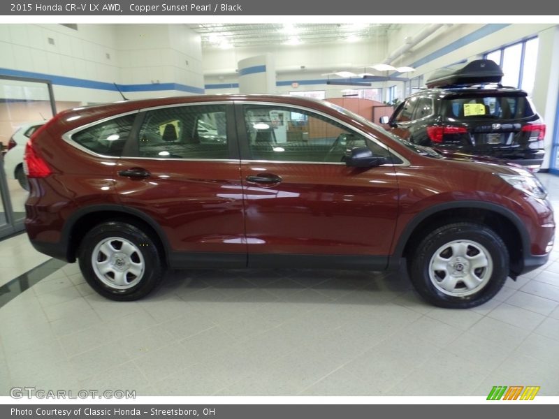 Copper Sunset Pearl / Black 2015 Honda CR-V LX AWD