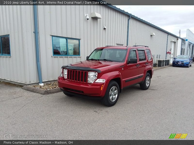 Inferno Red Crystal Pearl / Dark Slate Gray 2010 Jeep Liberty Sport 4x4