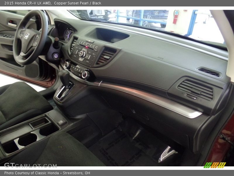 Copper Sunset Pearl / Black 2015 Honda CR-V LX AWD