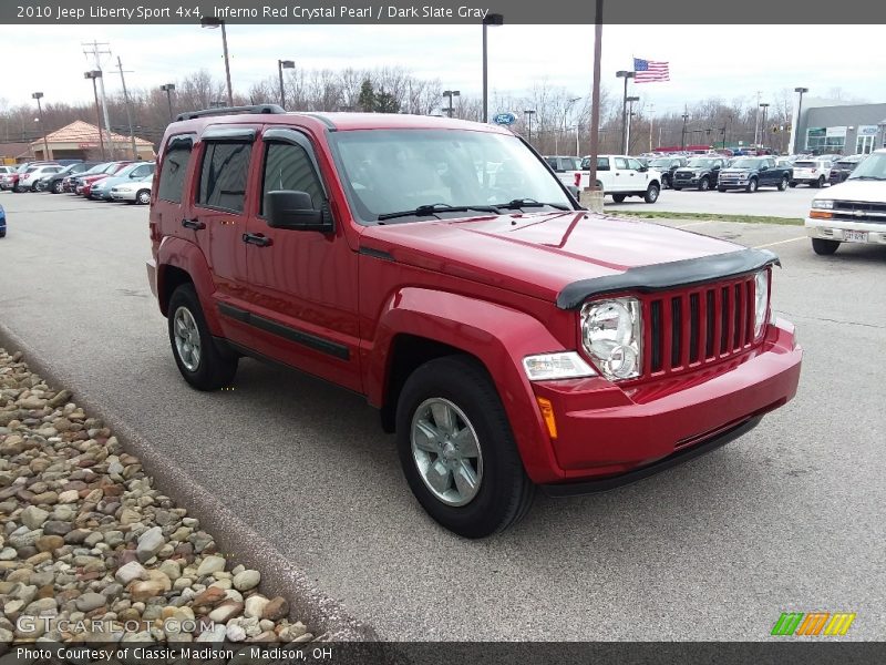 Inferno Red Crystal Pearl / Dark Slate Gray 2010 Jeep Liberty Sport 4x4