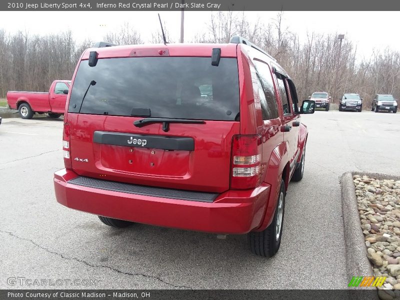 Inferno Red Crystal Pearl / Dark Slate Gray 2010 Jeep Liberty Sport 4x4