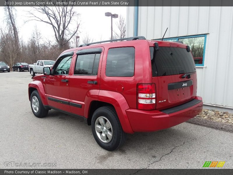 Inferno Red Crystal Pearl / Dark Slate Gray 2010 Jeep Liberty Sport 4x4