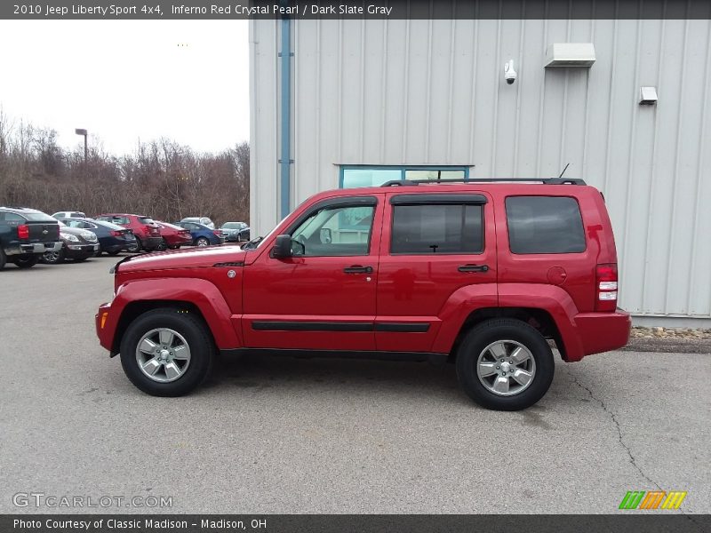 Inferno Red Crystal Pearl / Dark Slate Gray 2010 Jeep Liberty Sport 4x4