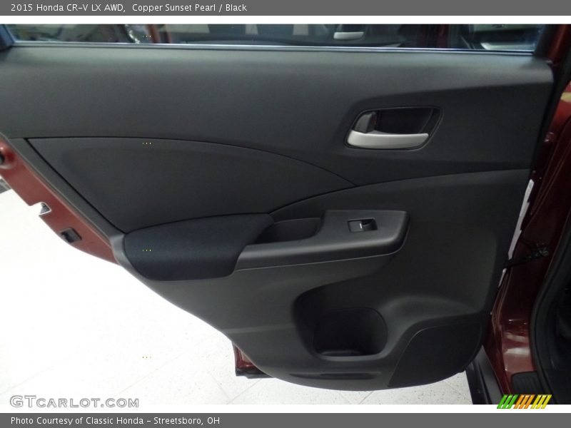 Copper Sunset Pearl / Black 2015 Honda CR-V LX AWD