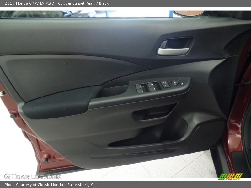 Copper Sunset Pearl / Black 2015 Honda CR-V LX AWD