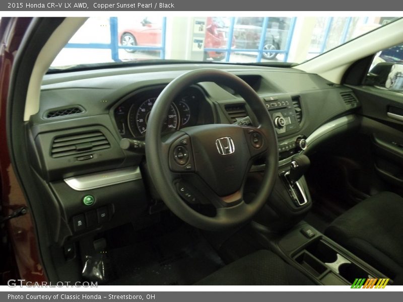 Copper Sunset Pearl / Black 2015 Honda CR-V LX AWD