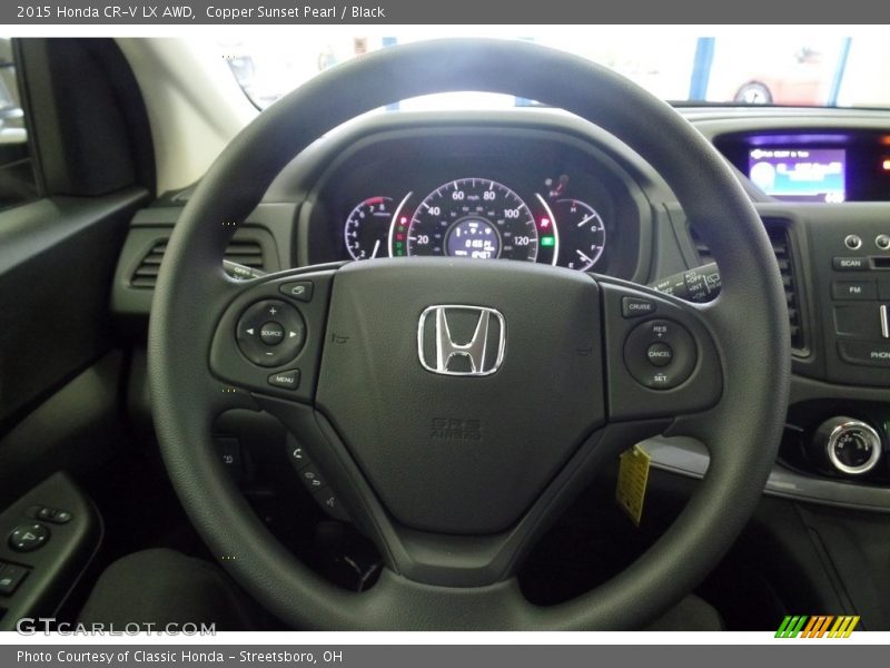 Copper Sunset Pearl / Black 2015 Honda CR-V LX AWD